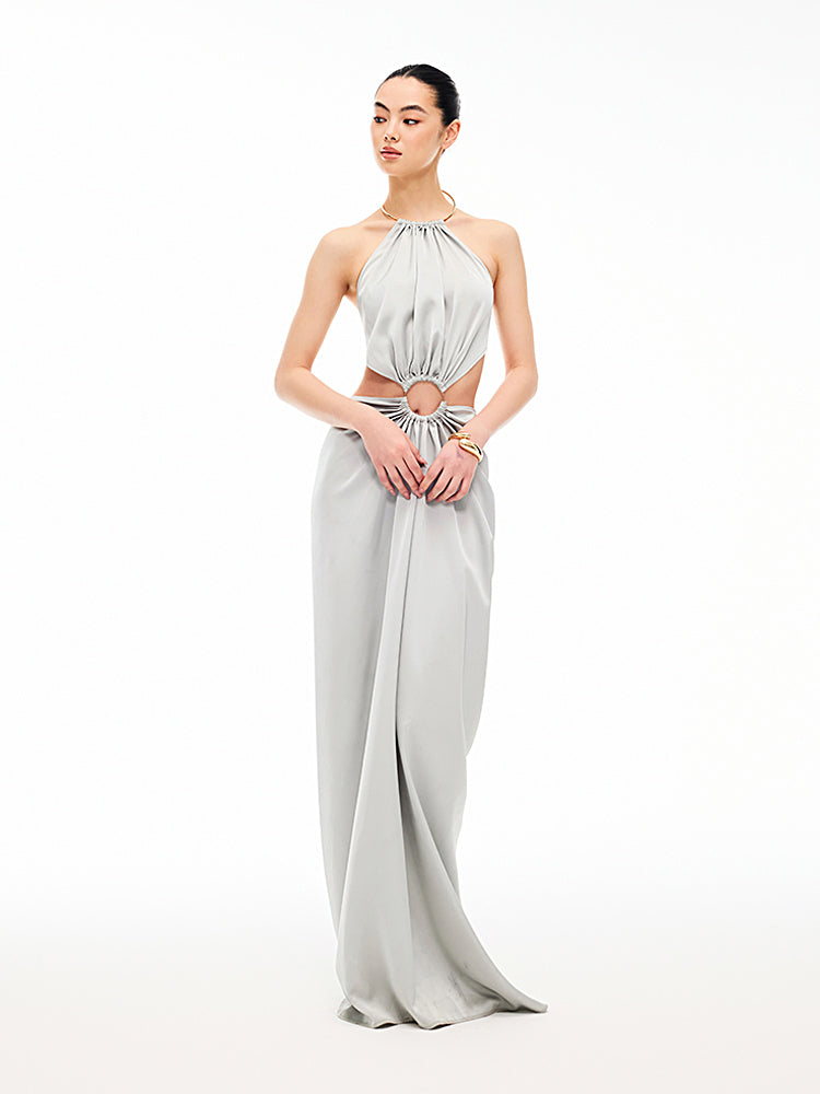 XENASERA SILVER LIGHT OF SEINE/TWILIGHT WALTZ DRESS