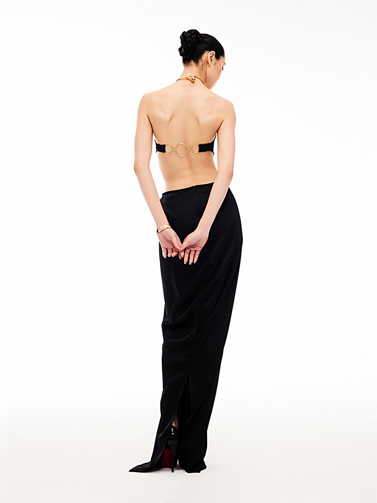 XENASERA SILVER LIGHT OF SEINE/TWILIGHT WALTZ DRESS