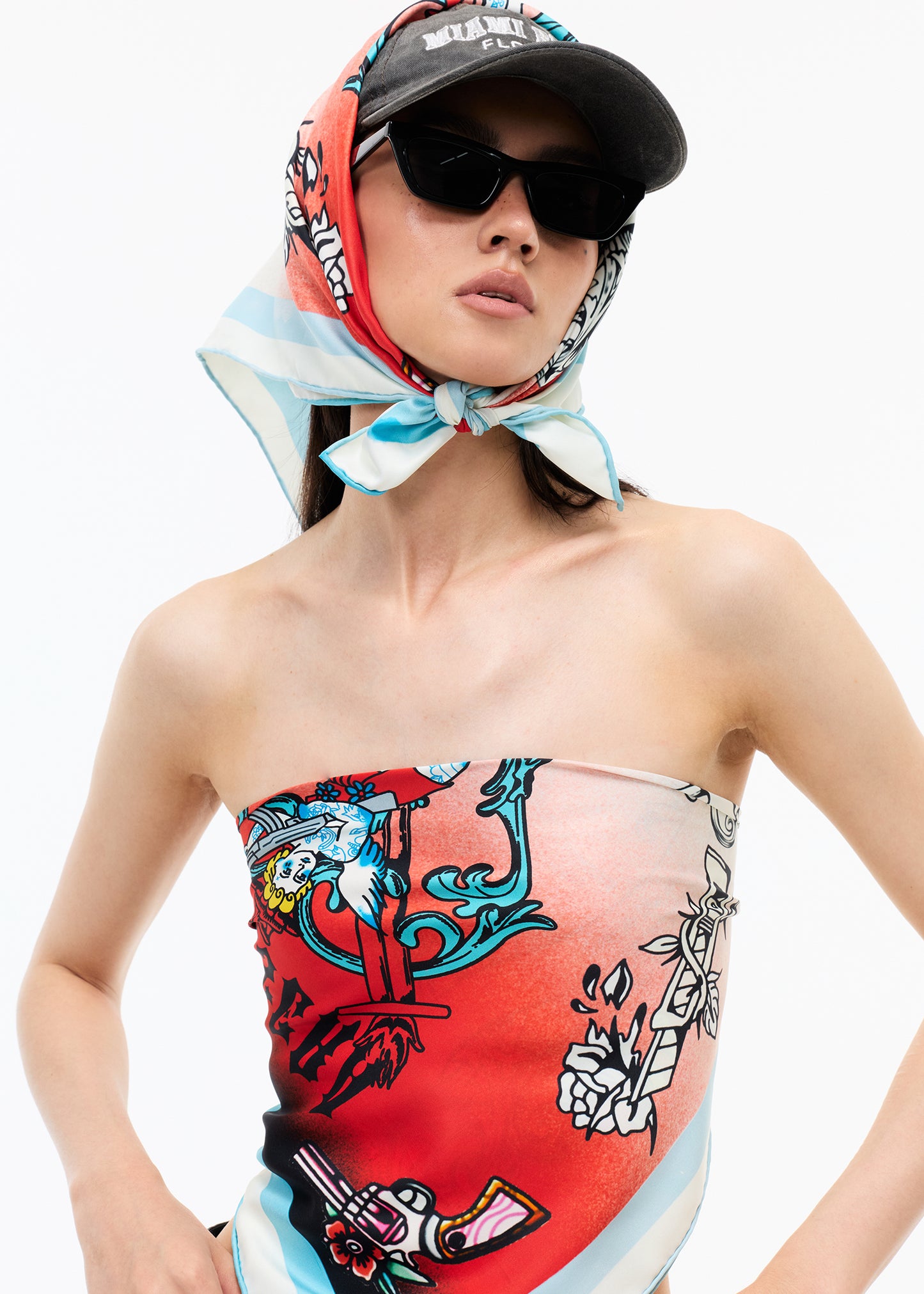 XENASERA UNISEX PRINTED SCARF