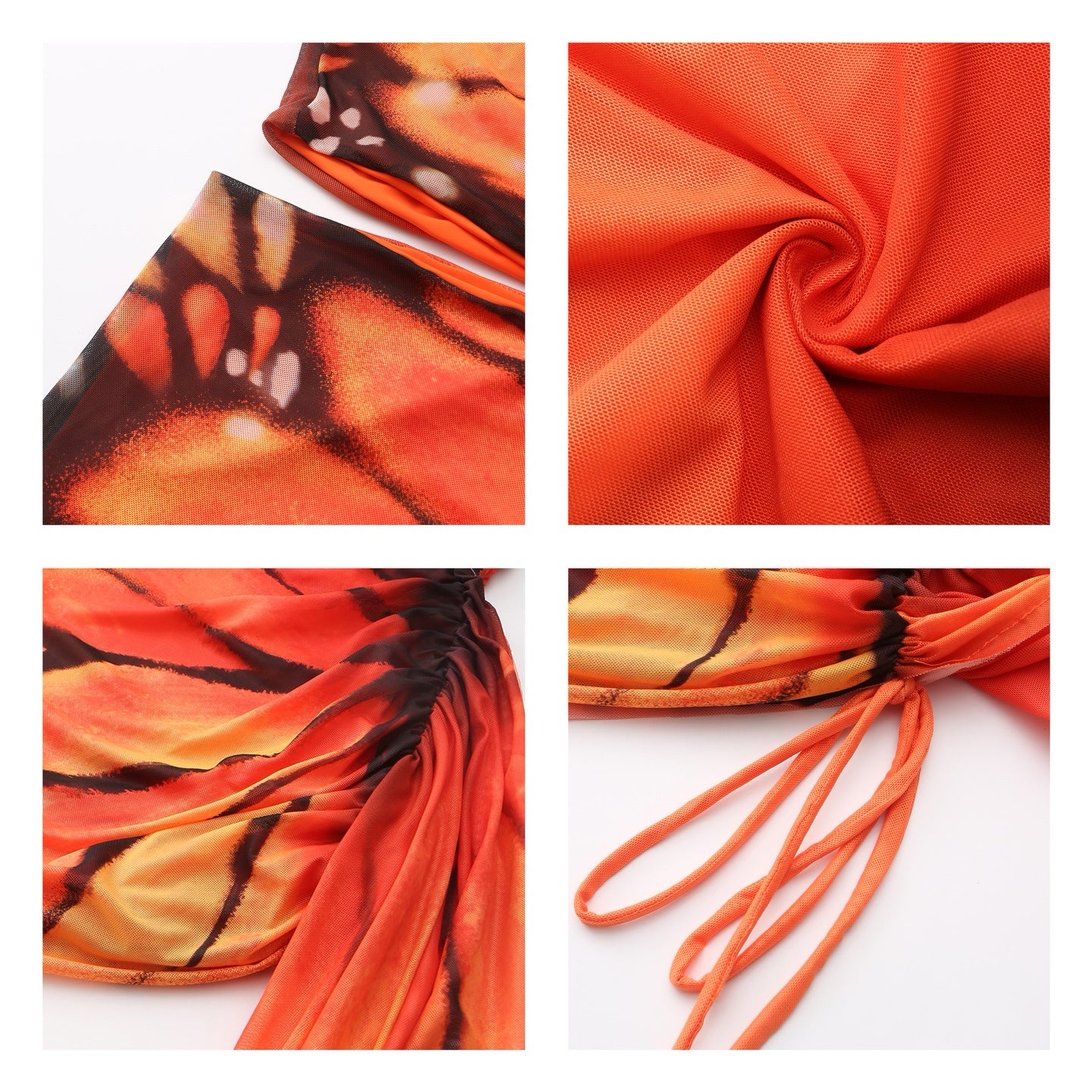 XENASERA DANAUS GENUTIA WING/ASTEROPE PECHUELI WING DRESS