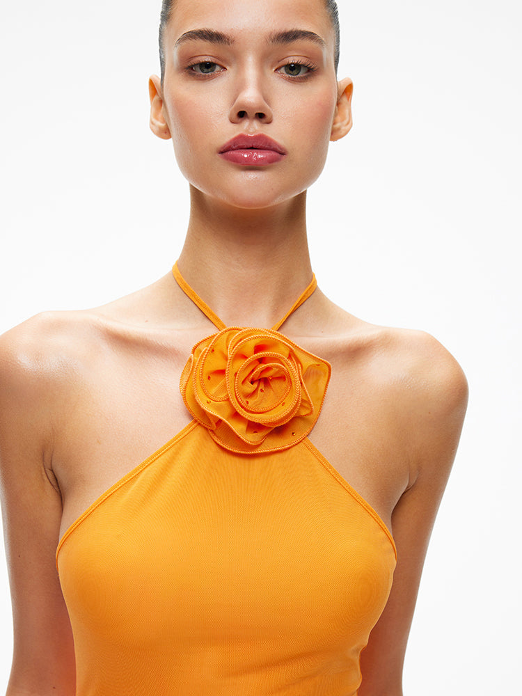 XENASERA SS24 HOT WAVE ORANGE DRESS