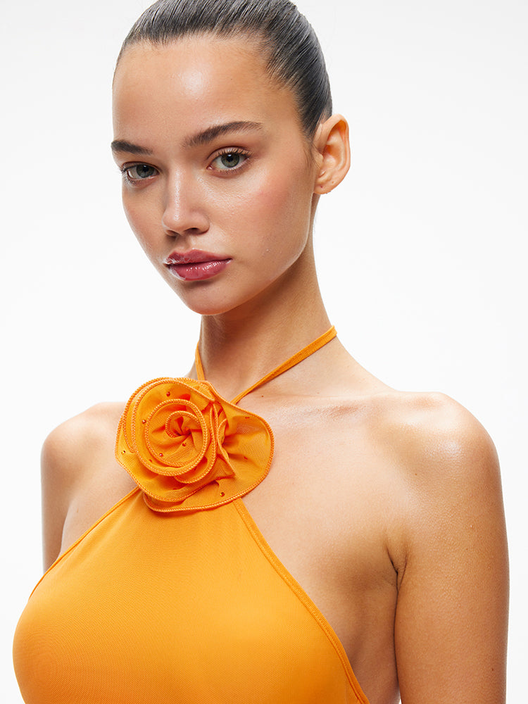 XENASERA SS24 HOT WAVE ORANGE DRESS