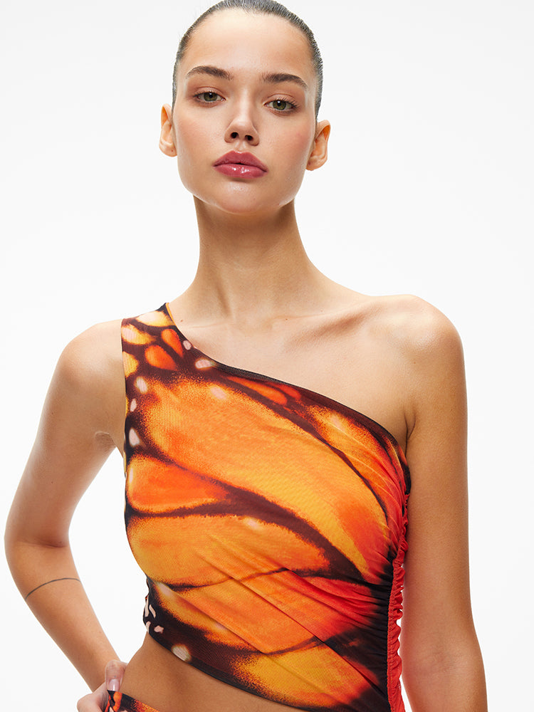 XENASERA DANAUS GENUTIA WING/ASTEROPE PECHUELI WING DRESS