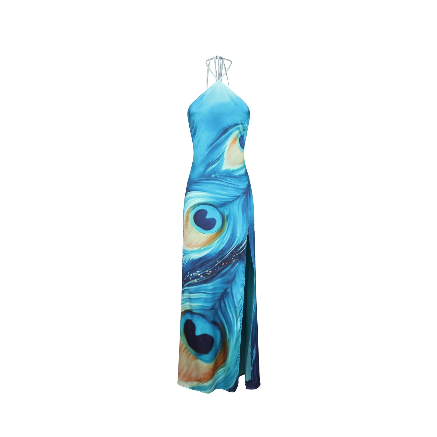 XENASERA EMERALD FEATHER DRESS