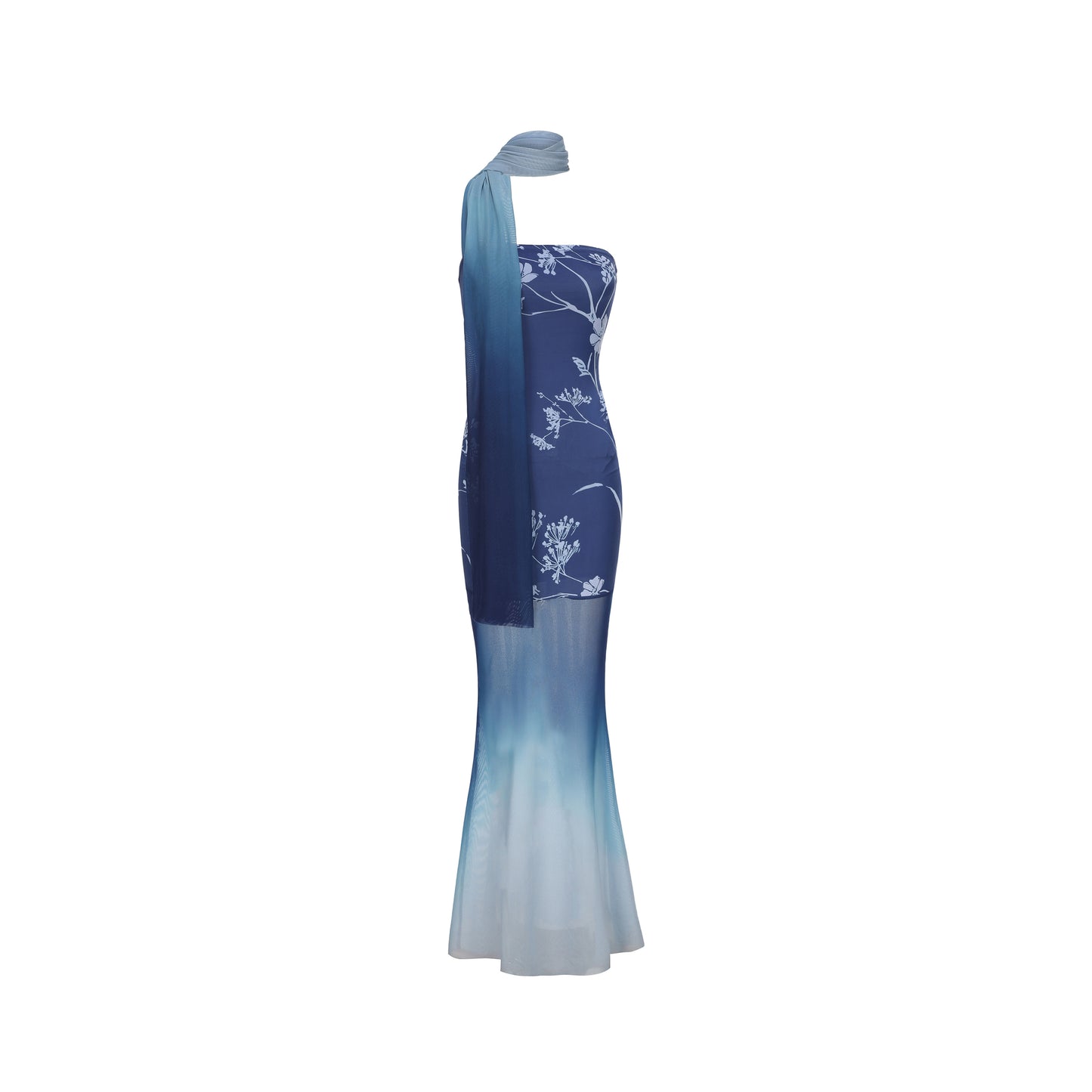 XENASERA BLUE GLAZE DUNES DRESS
