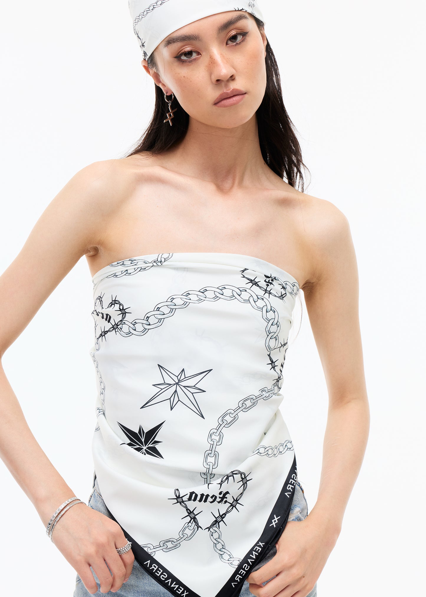 XENASERA UNISEX PRINTED SCARF