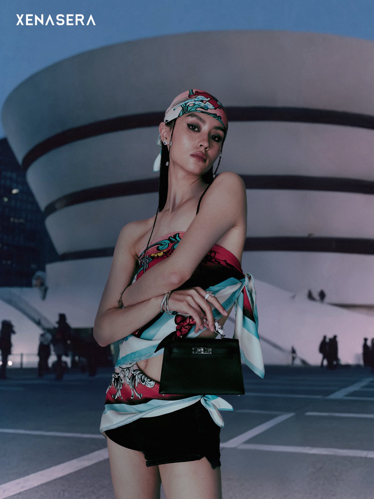 XENASERA UNISEX PRINTED SCARF