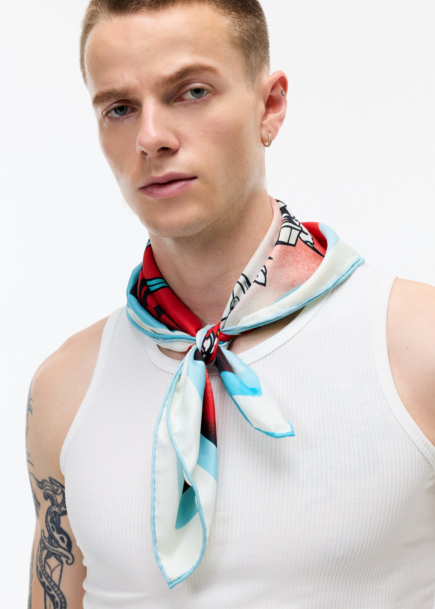 XENASERA UNISEX PRINTED SCARF