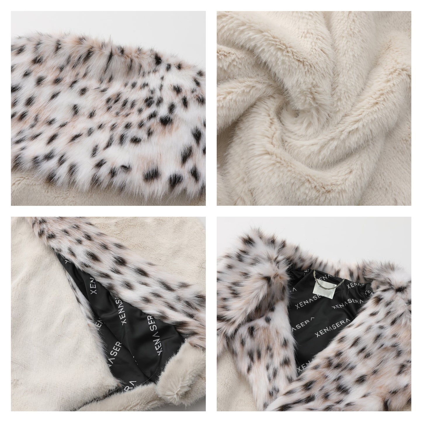 XENASERA SOHO WHITE NIGHT FUR COAT