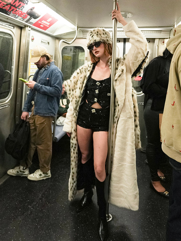 XENASERA SOHO WHITE NIGHT FUR COAT