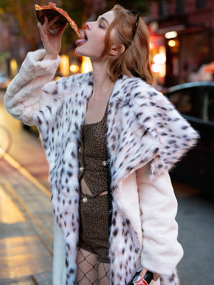 XENASERA SOHO WHITE NIGHT FUR COAT