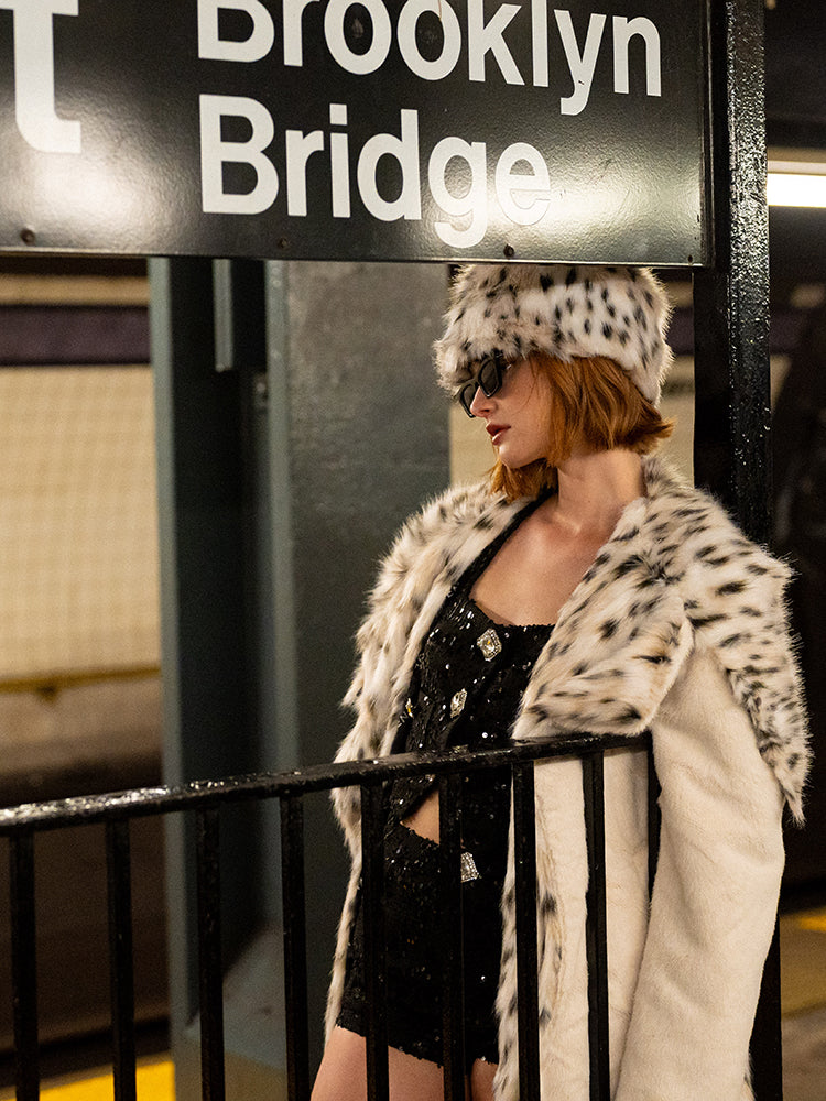 XENASERA SOHO WHITE NIGHT FUR COAT