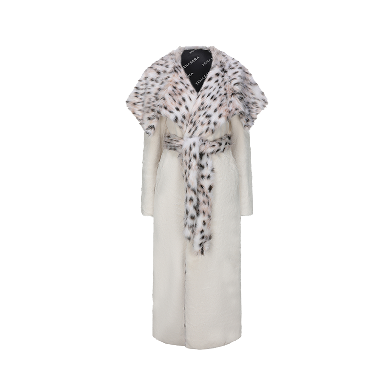 XENASERA SOHO WHITE NIGHT FUR COAT