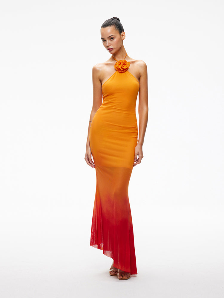 XENASERA SS24 HOT WAVE ORANGE DRESS