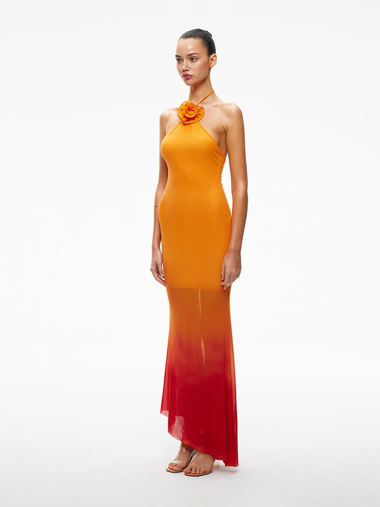 XENASERA SS24 HOT WAVE ORANGE DRESS