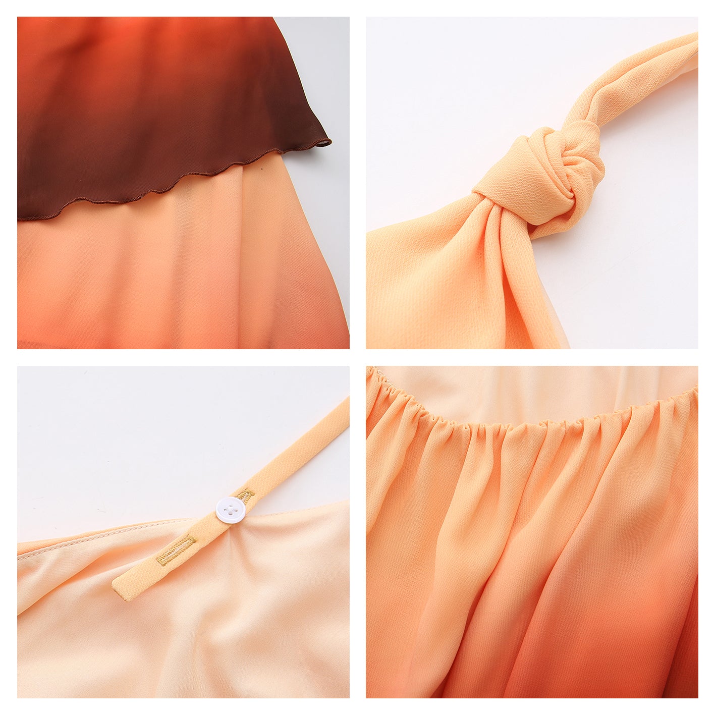 XENASERA DRIFT OF CELADON/GLOW OF MAGMA DRESS