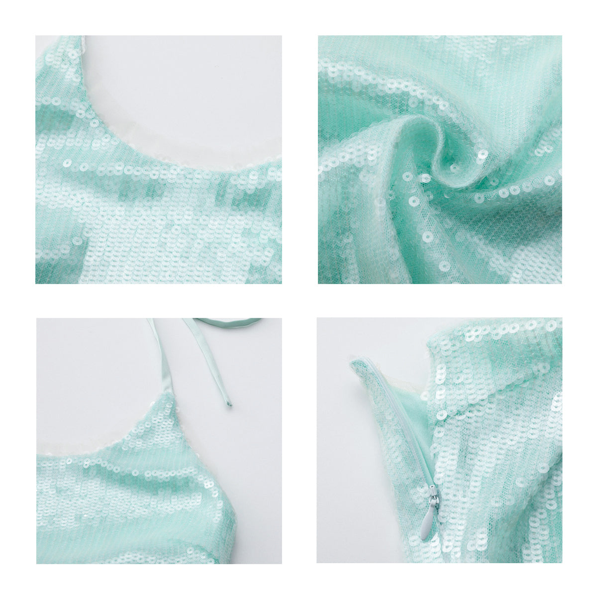 XENASERA FW23 ICE GREEN MINT/TARO SWEETHEART DRESS