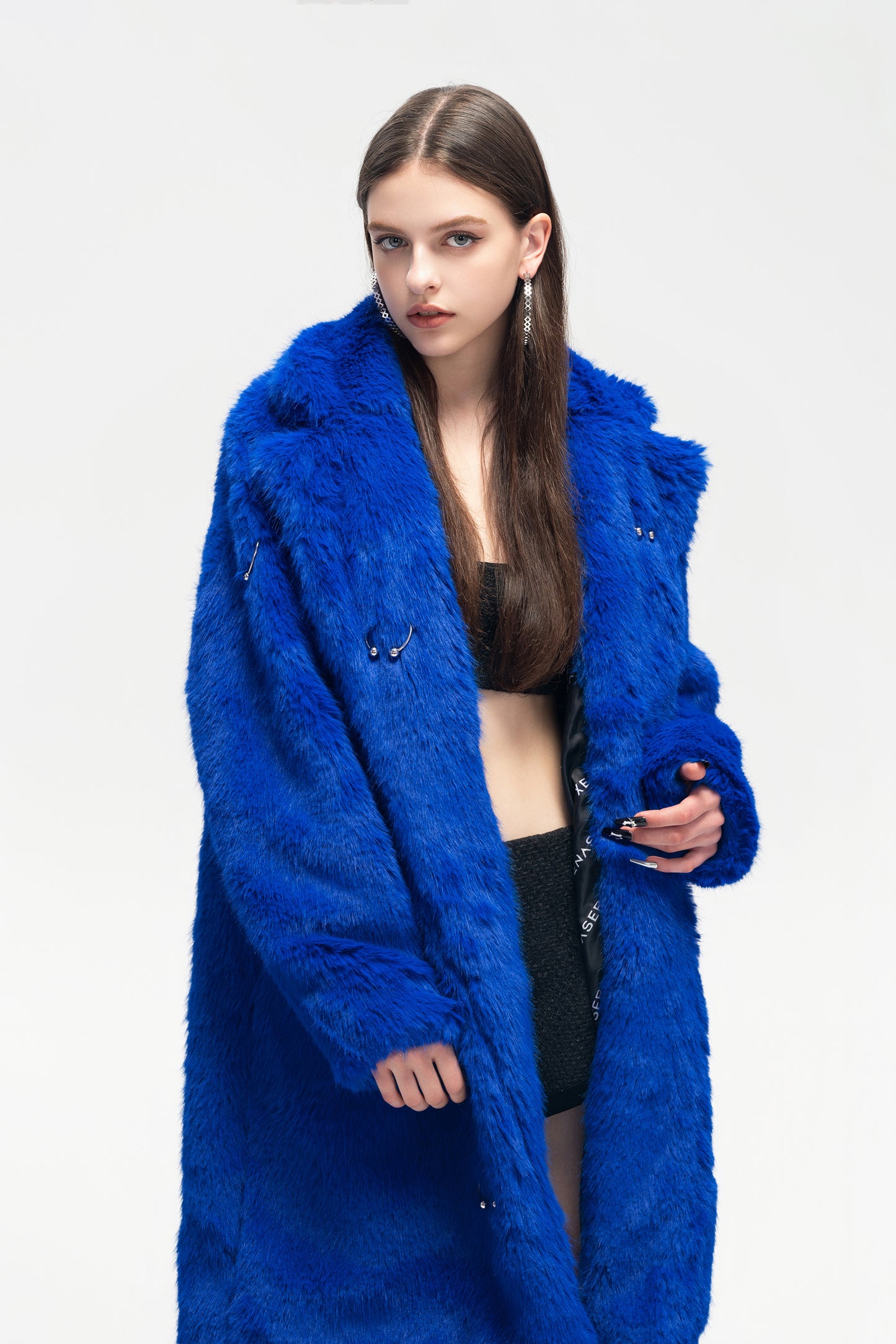 XENASERA FW23 KLEIN BLUE FUR COAT