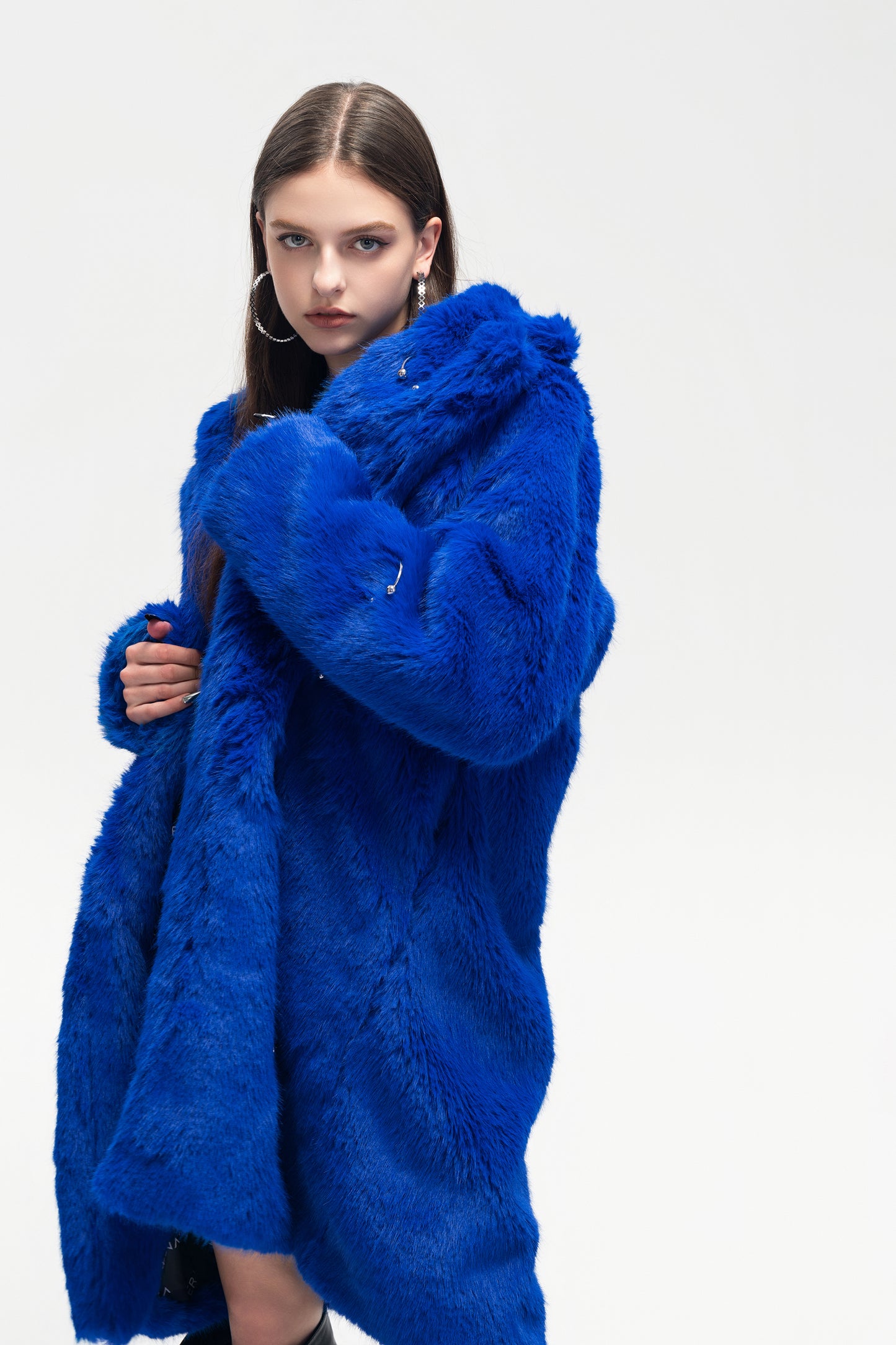 XENASERA FW23 KLEIN BLUE FUR COAT