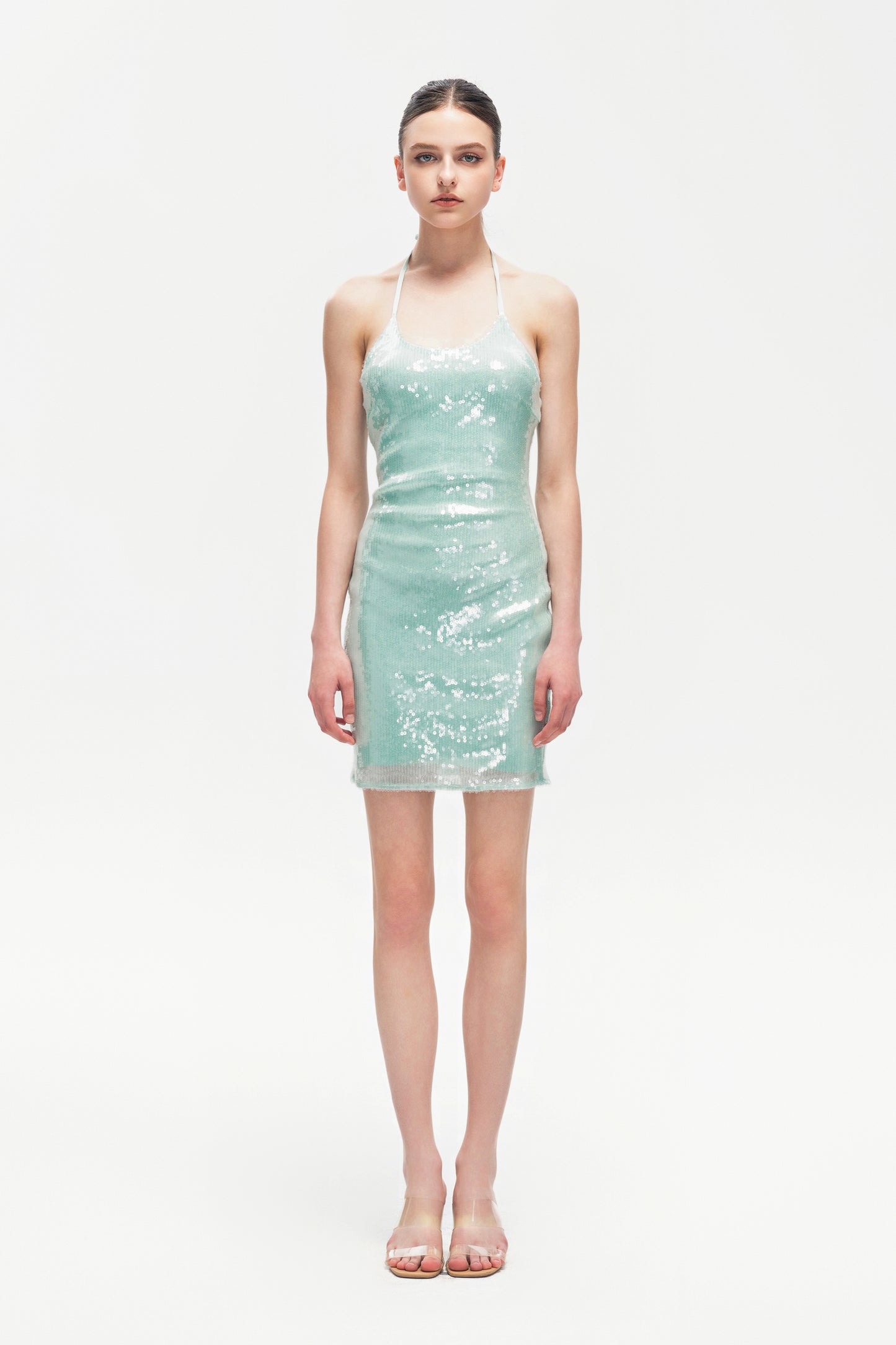 XENASERA FW23 ICE GREEN MINT/TARO SWEETHEART DRESS