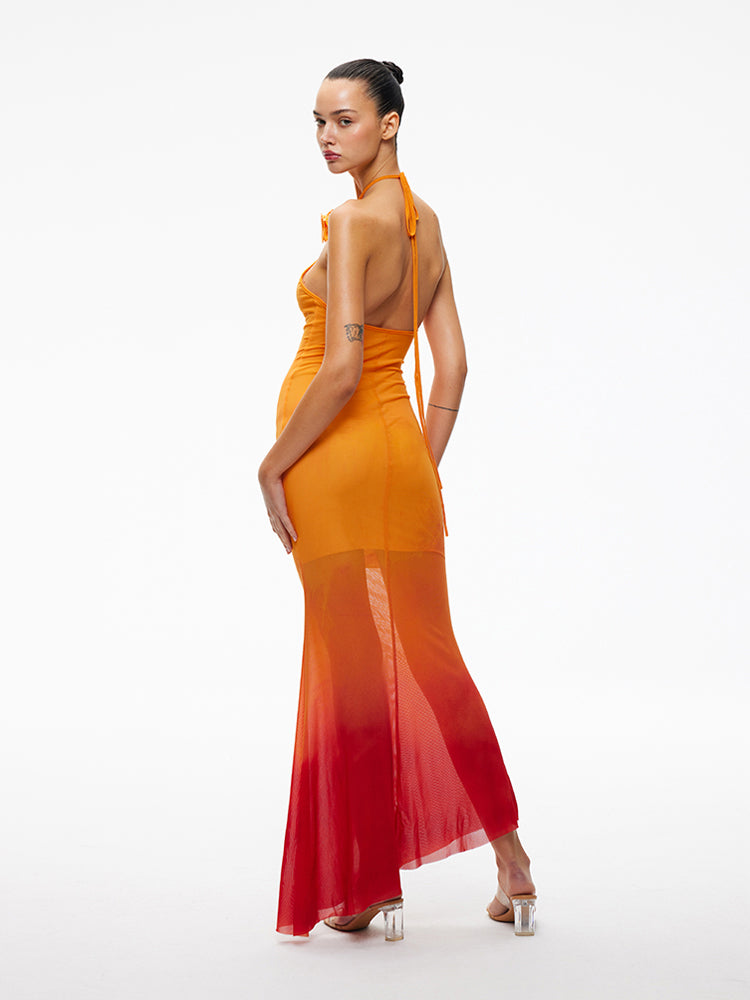 XENASERA SS24 HOT WAVE ORANGE DRESS