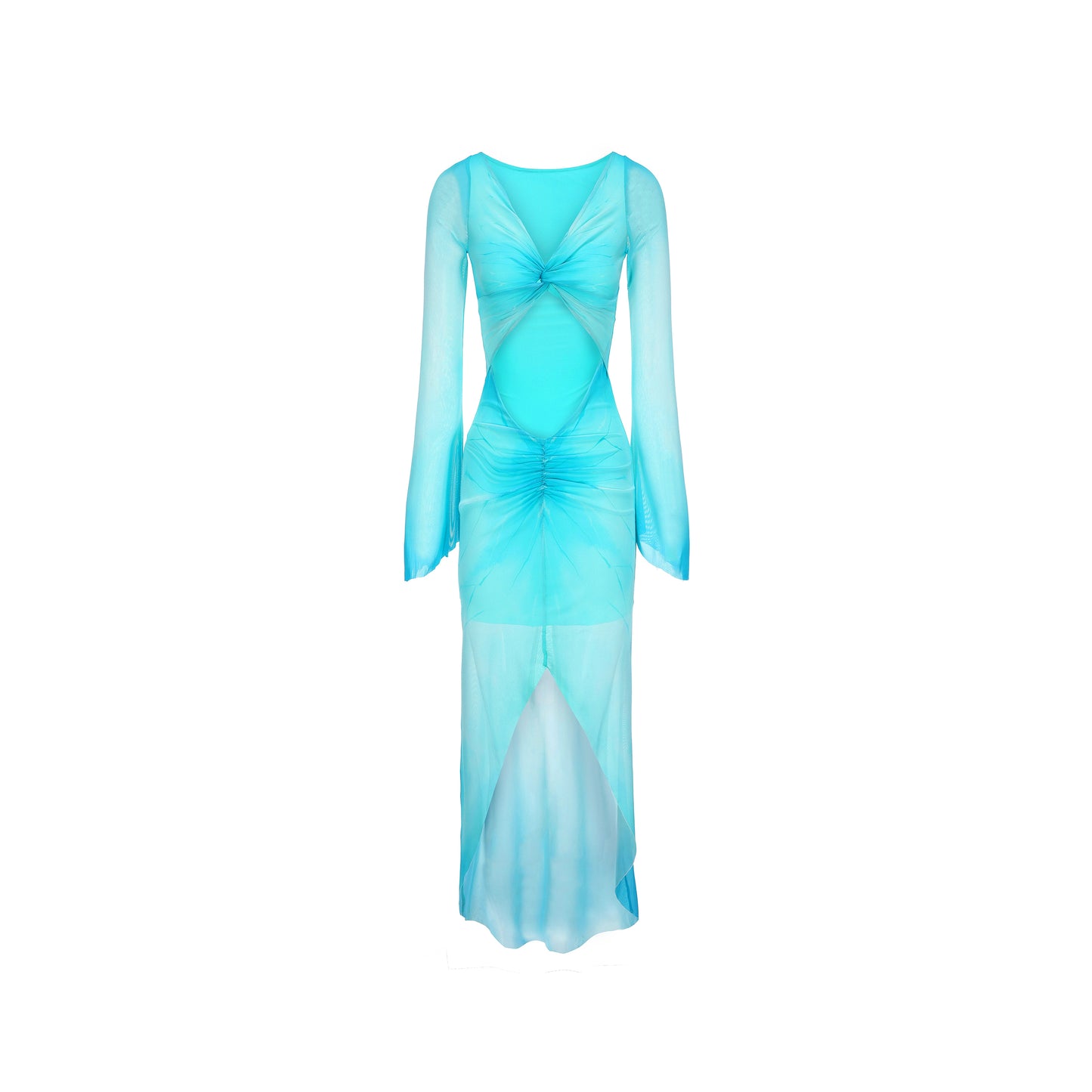 XENASERA SS24 THE BLUE MORPHO BUTTERFLY DRESS