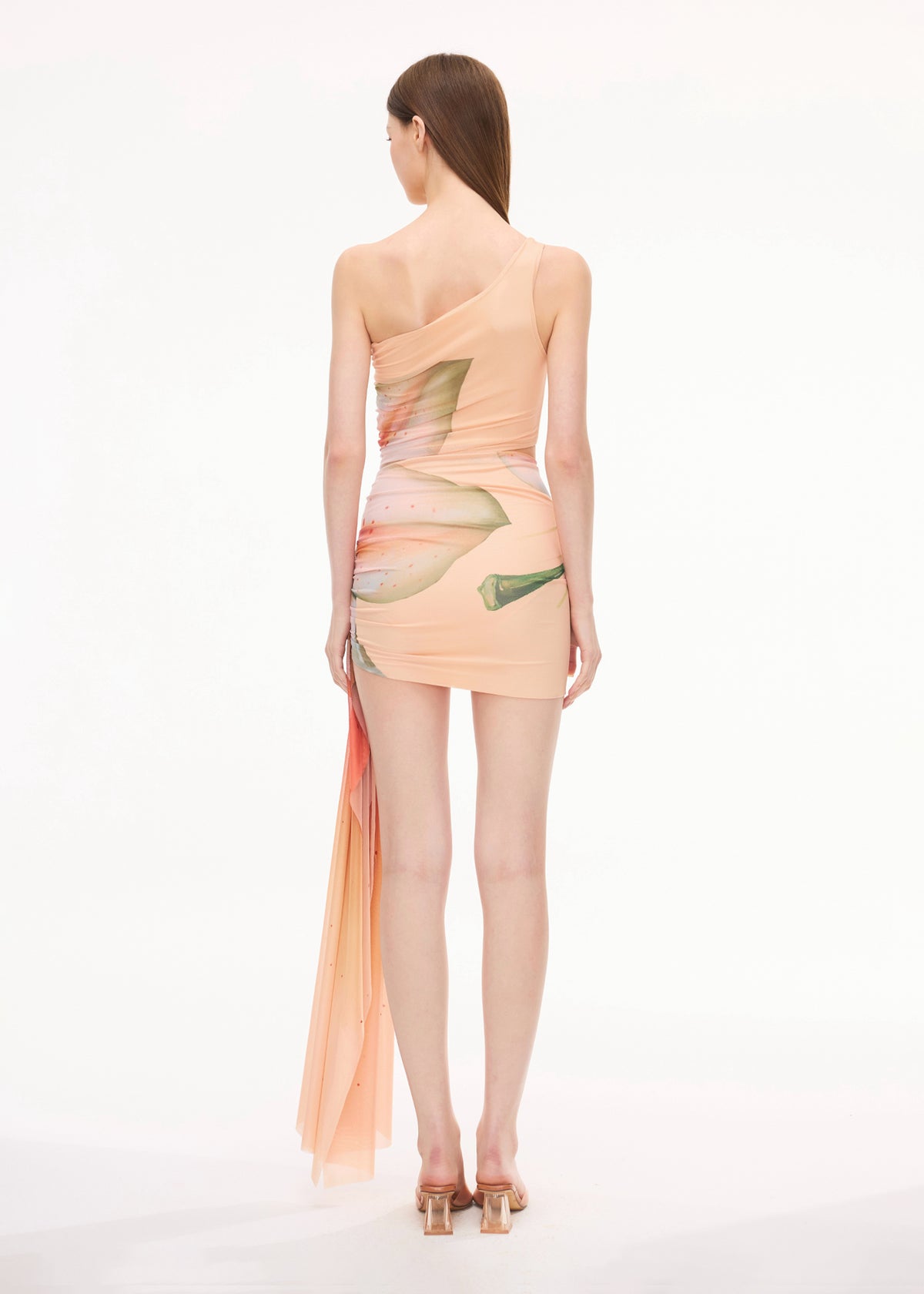 XENASERA LILY IN VEIN /ORCHID IN FLIGHT/DANAUS GENUTIA WING/ASTEROPE PECHUELI WING DRESS