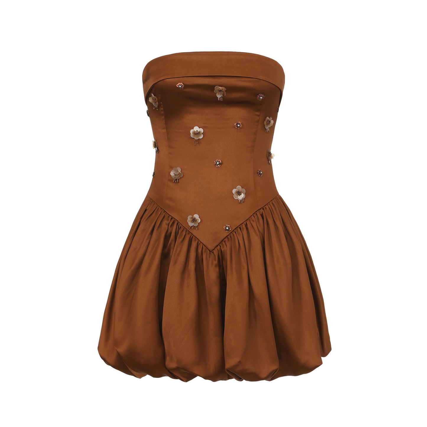 XENASERA GOLDEN FOLDED STAMEN DRESS