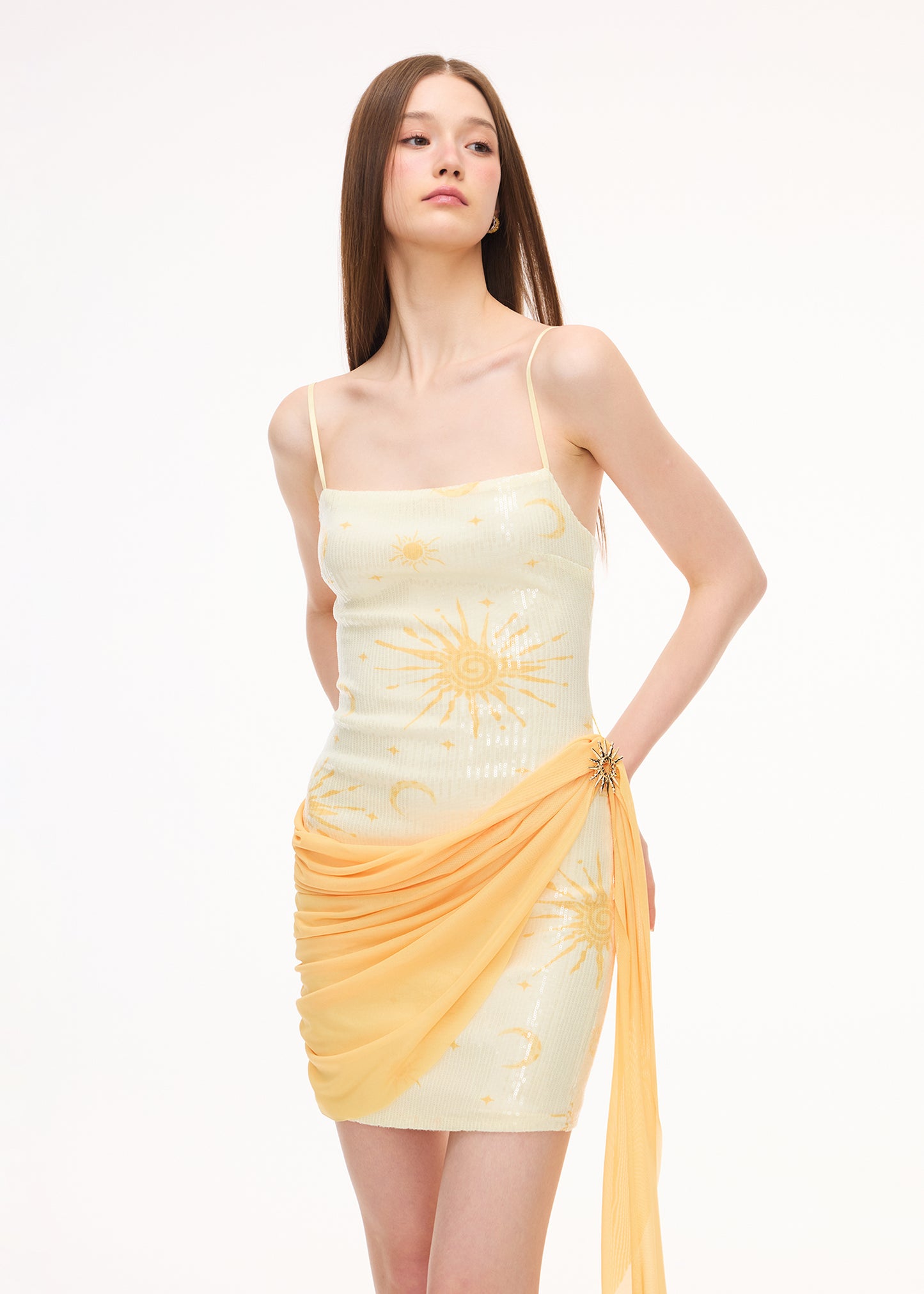 XENASERA GILDED FLUSH/CRYSTALLINE SEA SALT DRESS