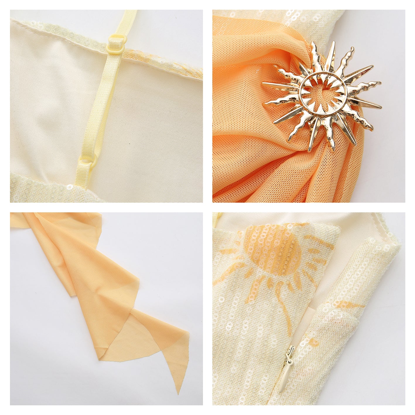 XENASERA GILDED FLUSH/CRYSTALLINE SEA SALT DRESS