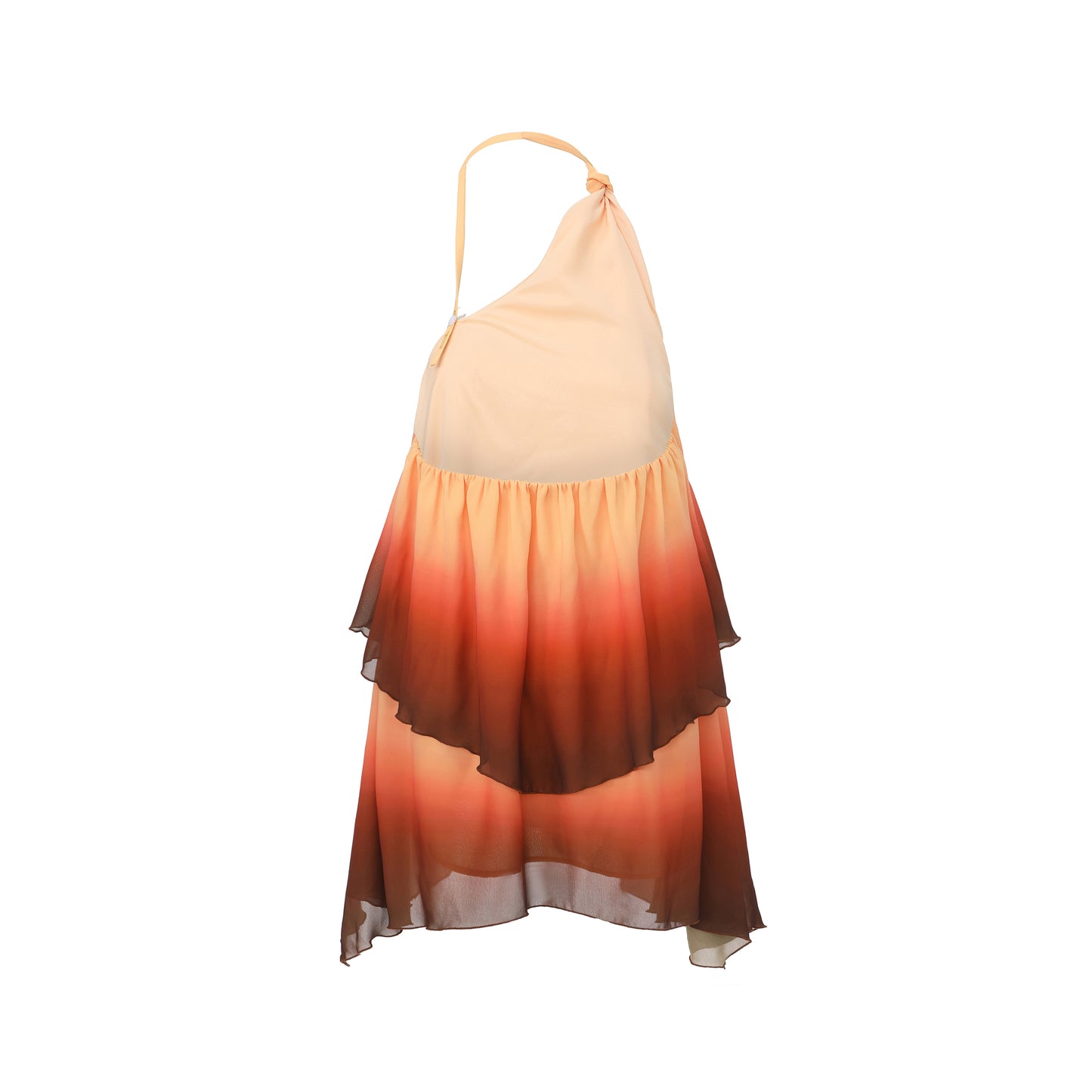 XENASERA DRIFT OF CELADON/GLOW OF MAGMA DRESS