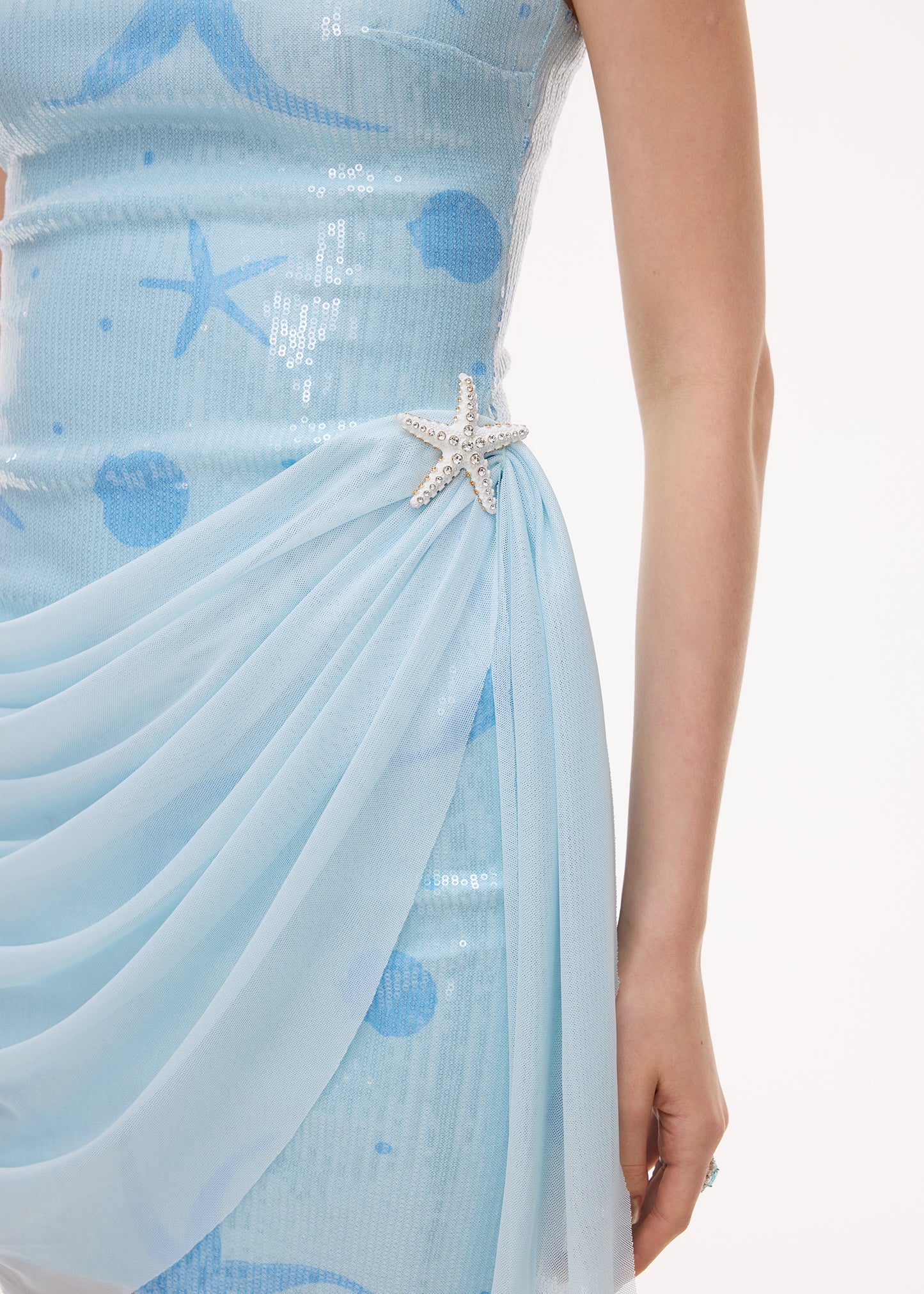 XENASERA GILDED FLUSH/CRYSTALLINE SEA SALT DRESS
