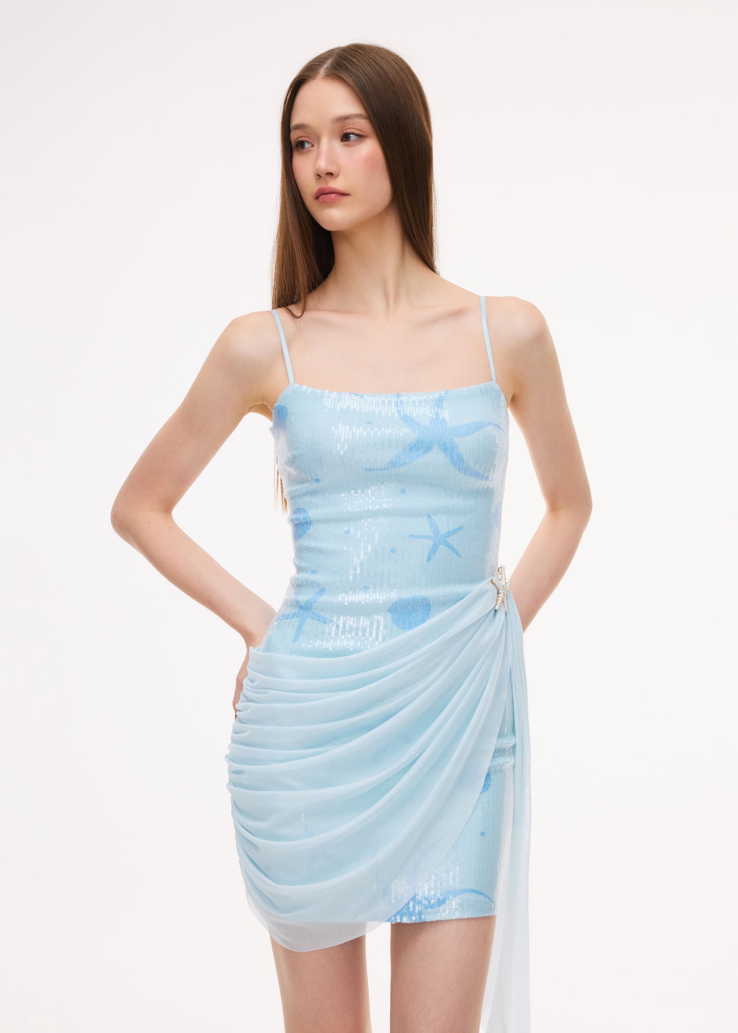 XENASERA GILDED FLUSH/CRYSTALLINE SEA SALT DRESS