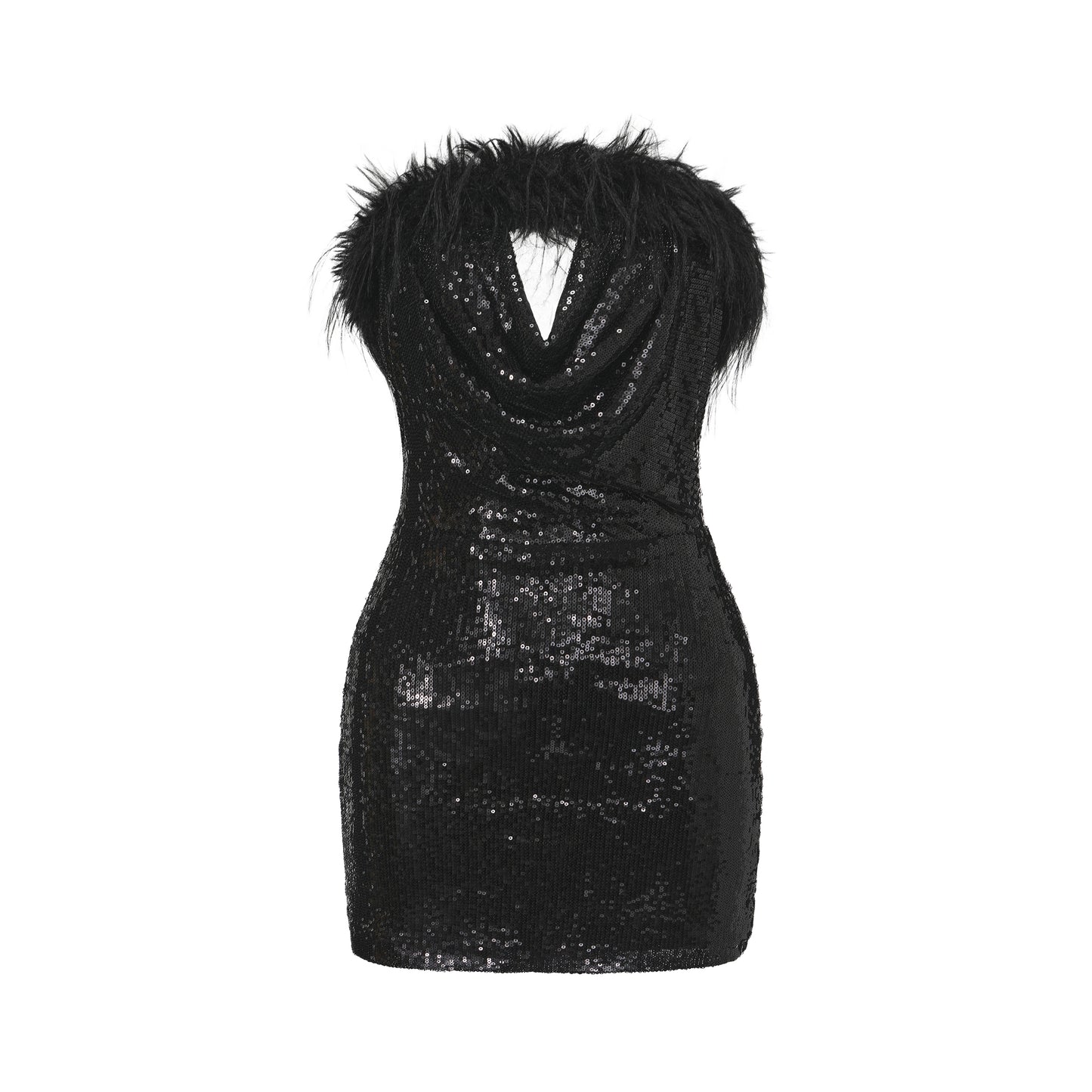 XENASERA TIPSY PLUME DRESS