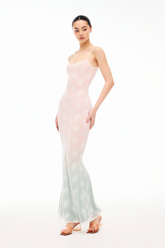 XENASERA PEACH GREEN BEAN ICE DRESS