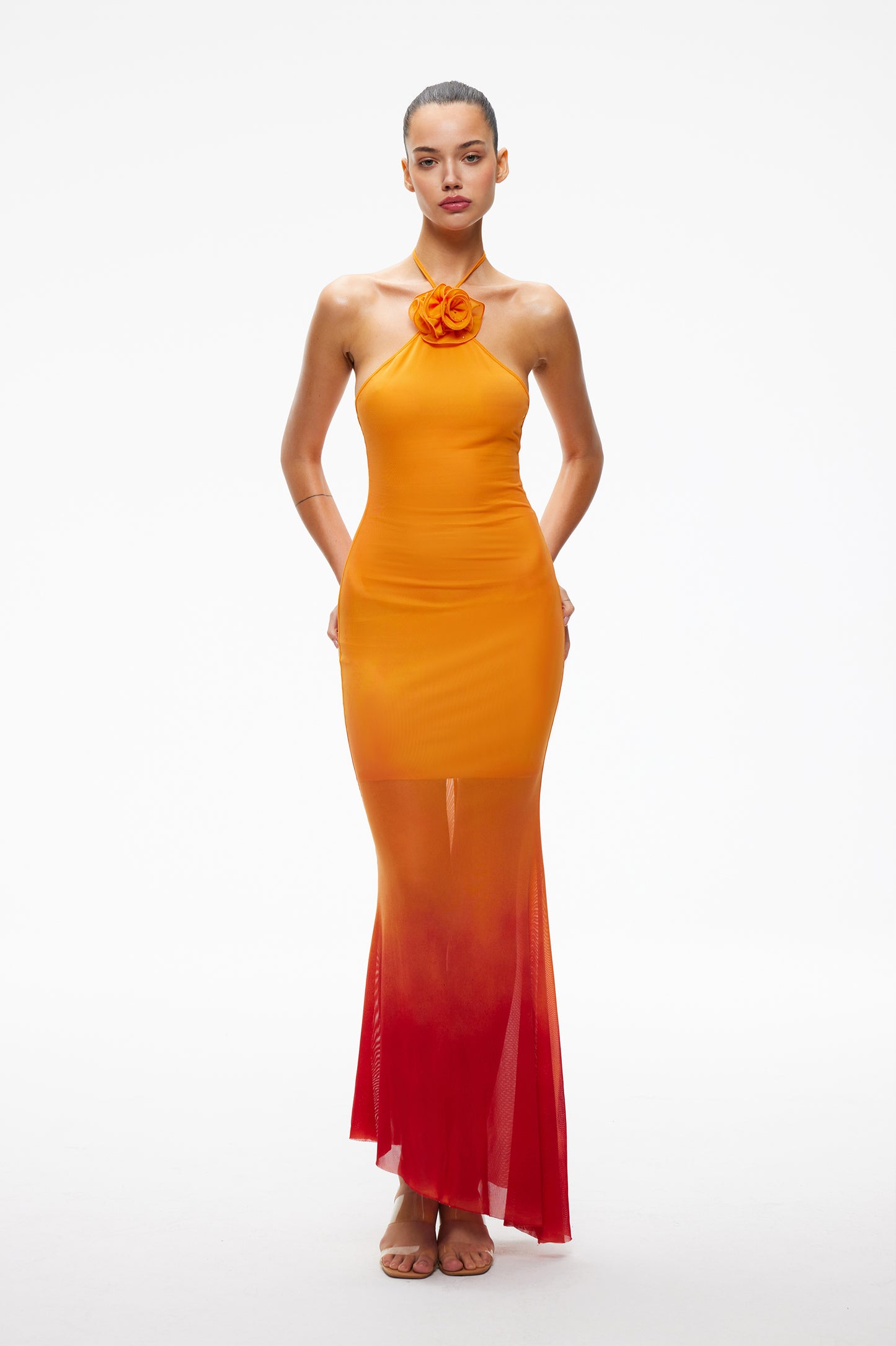 XENASERA SS24 HOT WAVE ORANGE DRESS