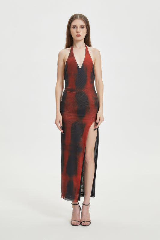 XENASERA SS22 NIGHTFALL CABERNET DRESS