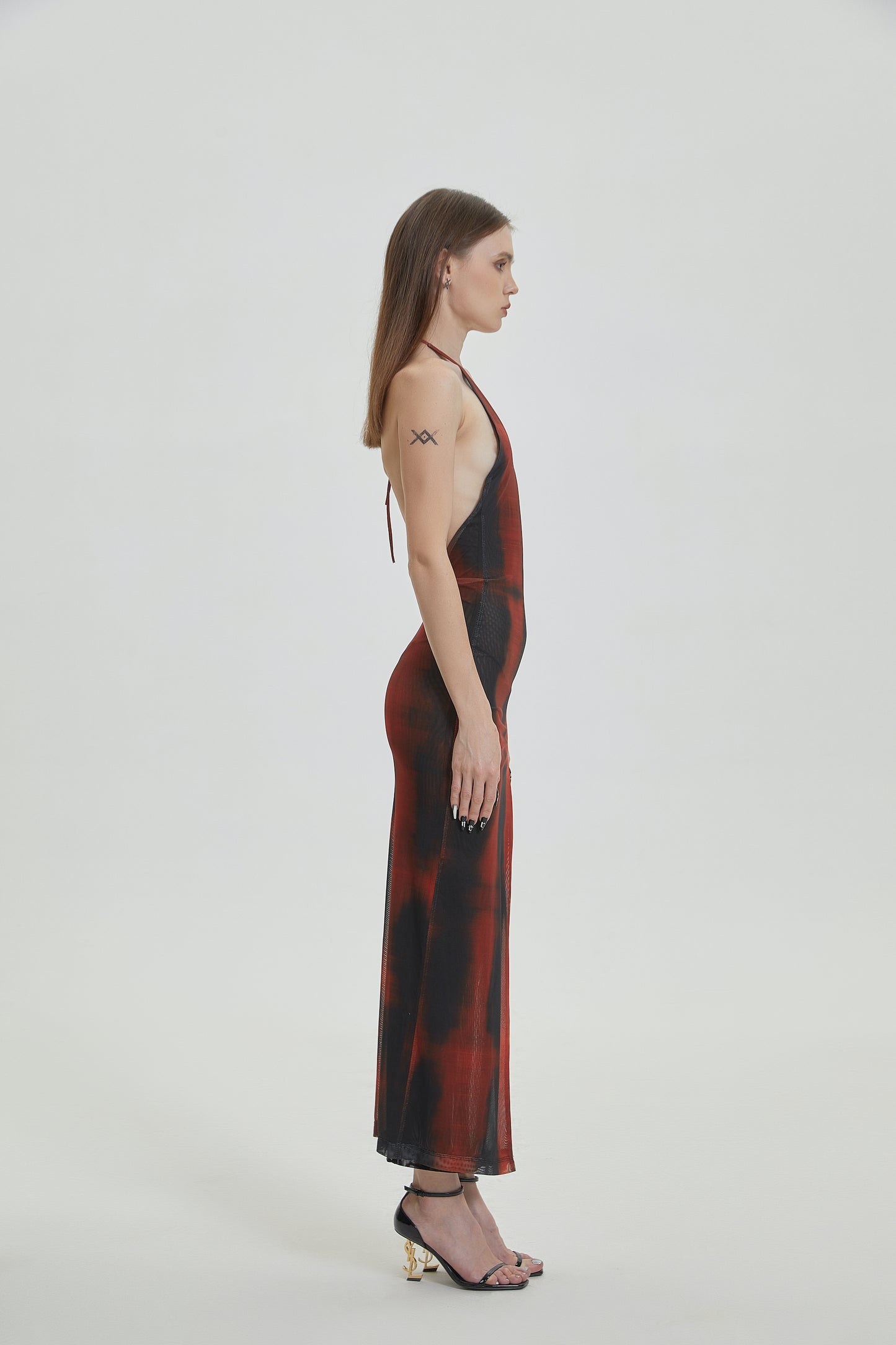 XENASERA SS22 NIGHTFALL CABERNET DRESS