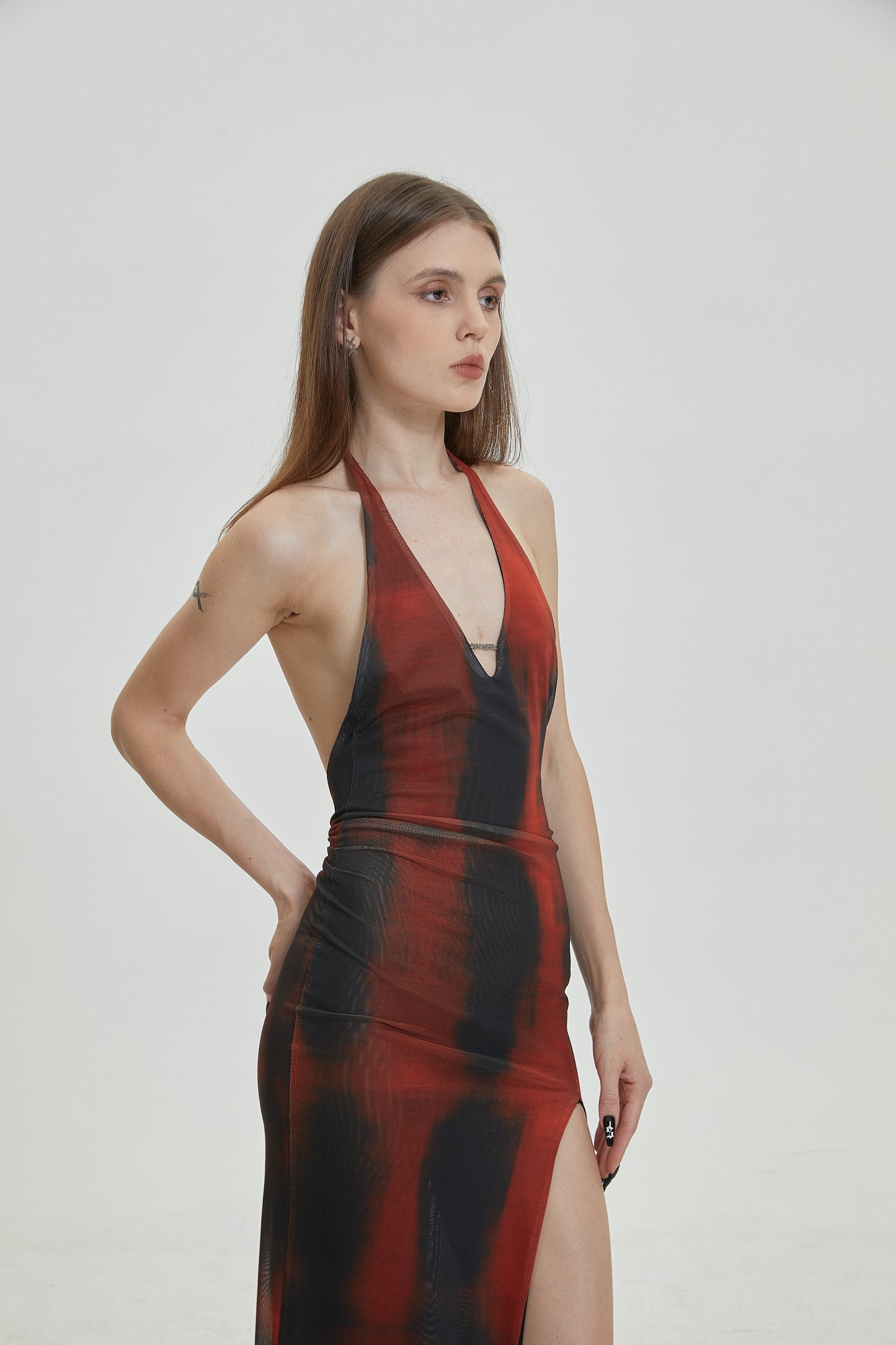 XENASERA SS22 NIGHTFALL CABERNET DRESS