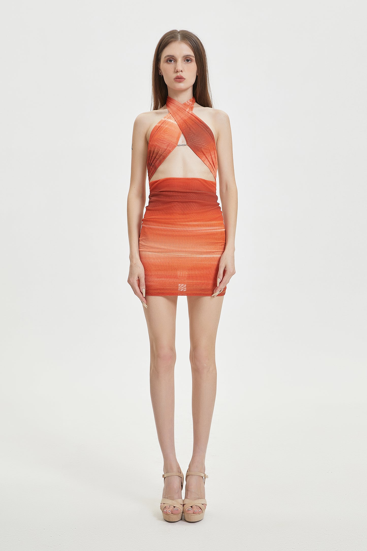 XENASERA SS22 CALIFORNIA SUNSET DRESS